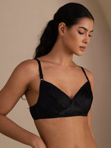 [Black] SilkSilky  Bra 003