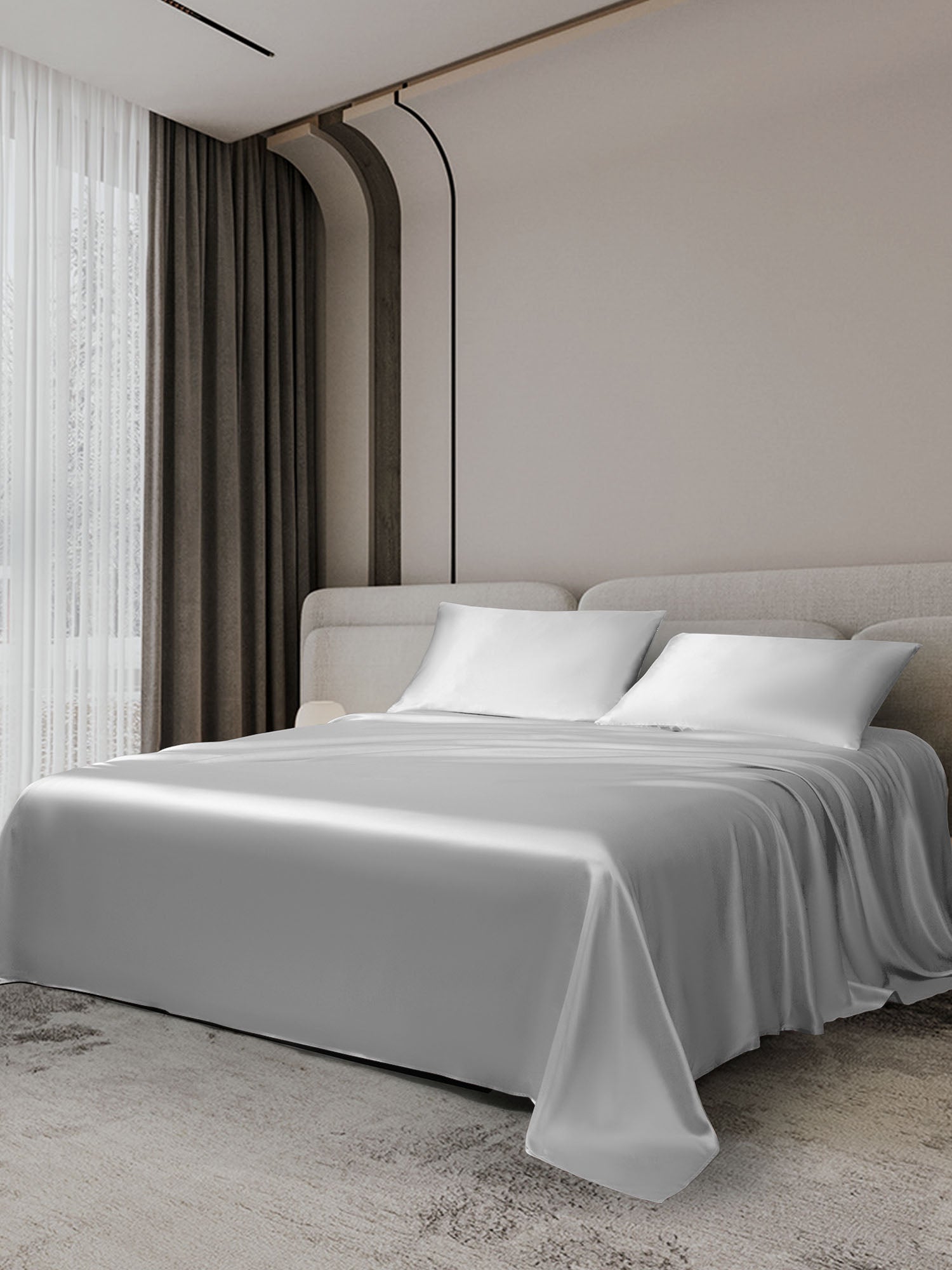 [Silver] SilkSilky  19Momme Bedding Set 002