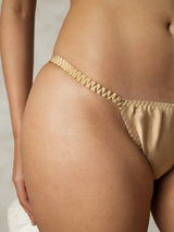 [Khaki] SilkSilky  Pure Silk Panty 010