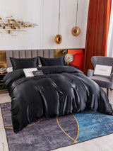 [Black] SilkSilky  19Momme Bedding Set 005