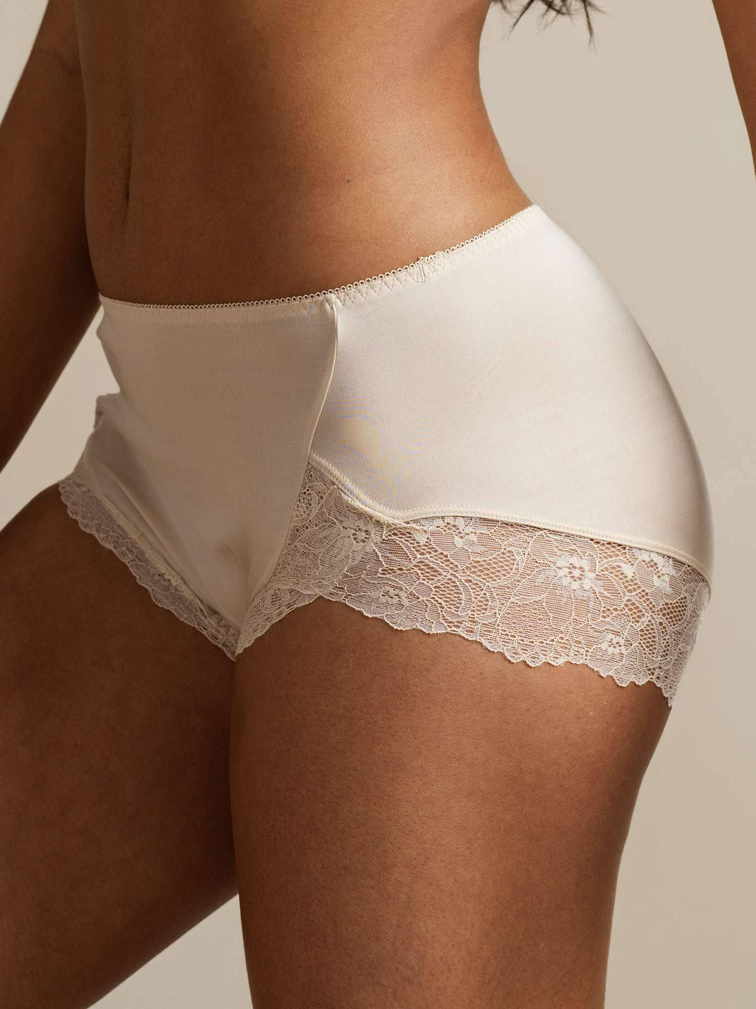 [Beige] SilkSilky  Pure Silk Panty 003,