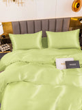 SilkSilky US 19Momme Pure Silk Bedding Set MintGreen 003