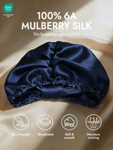 [Dark Blue] SilkSilky  Sleep Cap 002