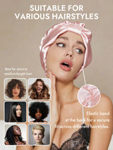 [Pink] SilkSilky  Sleep Cap 005