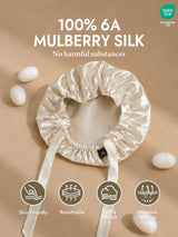[Beige] SilkSilky  Sleep Cap 002