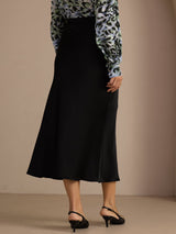 [Black] SilkSilky Skirt 002