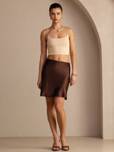 [Coffee] SilkSilky Skirt 006