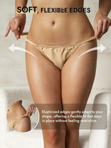 [Khaki] SilkSilky  Pure Silk Panty 006
