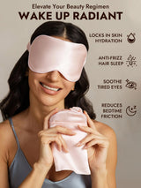 [Pink] SilkSilky  Pure Silk Eye Mask 005