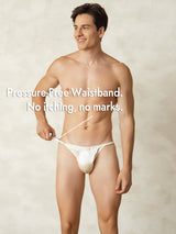 [White] SilkSilky  Pure Silk Men's Underwear 006