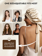 [Beige] SilkSilky  Pure Silk Sleep Cap 005