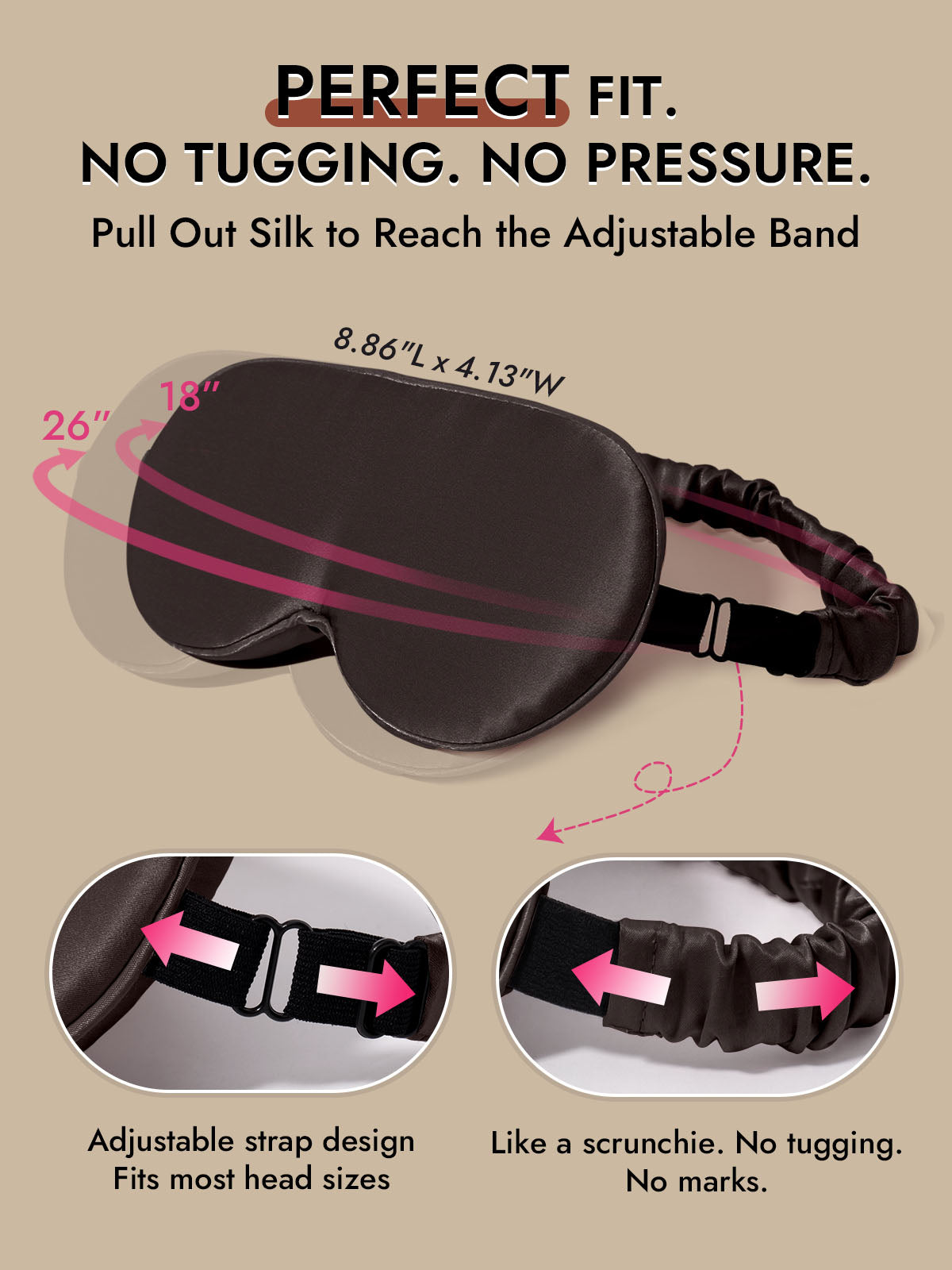 [Dark Gray] SilkSilky  22Momme Eye Mask 004