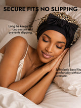 [Leopard] SilkSilky  Sleep Cap 004