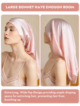 [Light Pink] SilkSilky  Pure Silk Sleep Cap 003