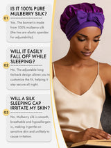 [Purple] SilkSilky  Sleep Cap 006
