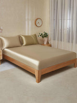 [Beige+Khaki] SilkSilky  19Momme Bedding Set 001