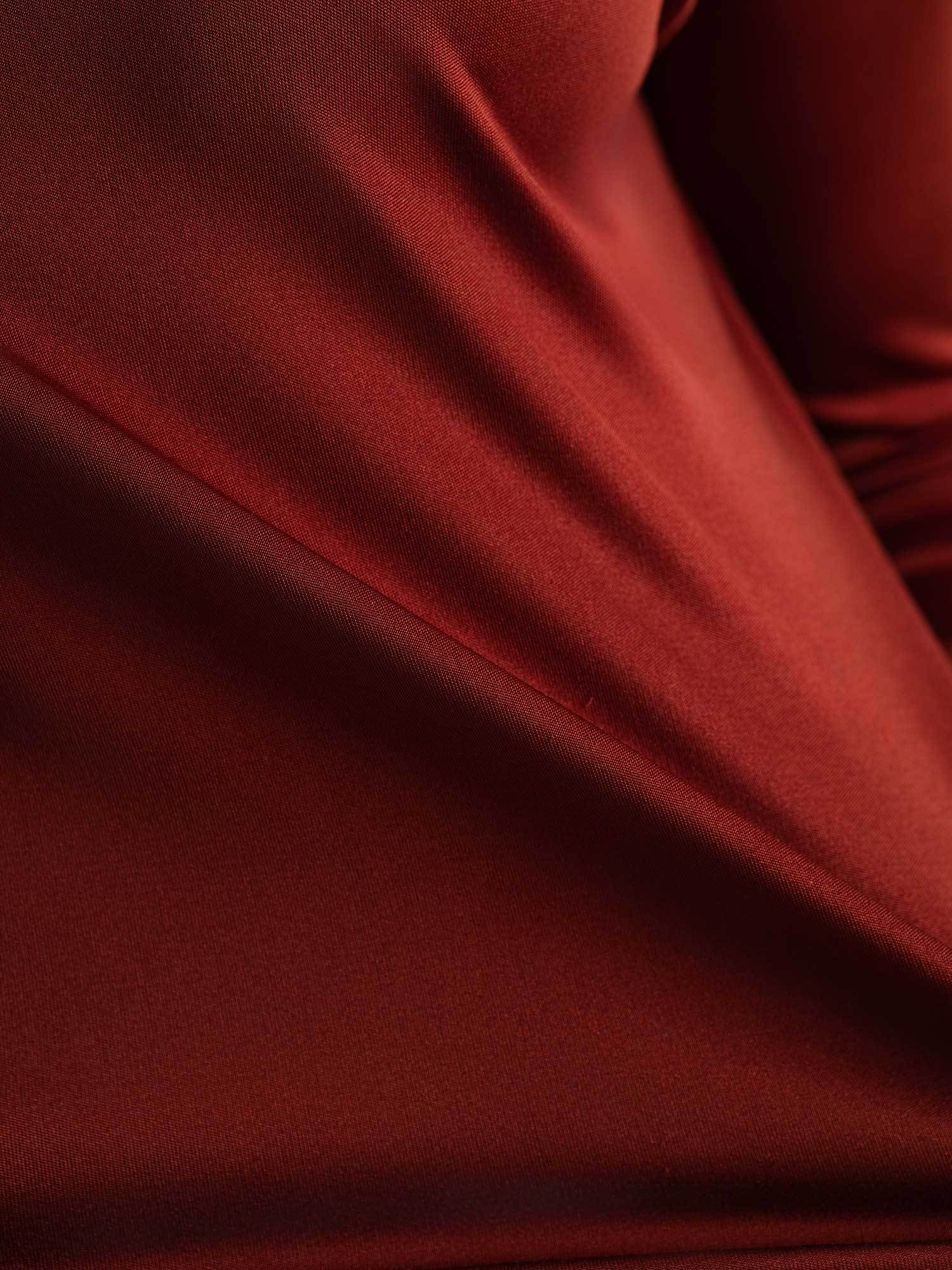 [Fired Brick] SilkSilky  Pure Silk Womens T-Shirt 005