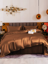 [Coffee] SilkSilky  19Momme Bedding Set 002