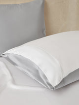 [LightGray+White] SilkSilky  19Momme Bedding Set 005