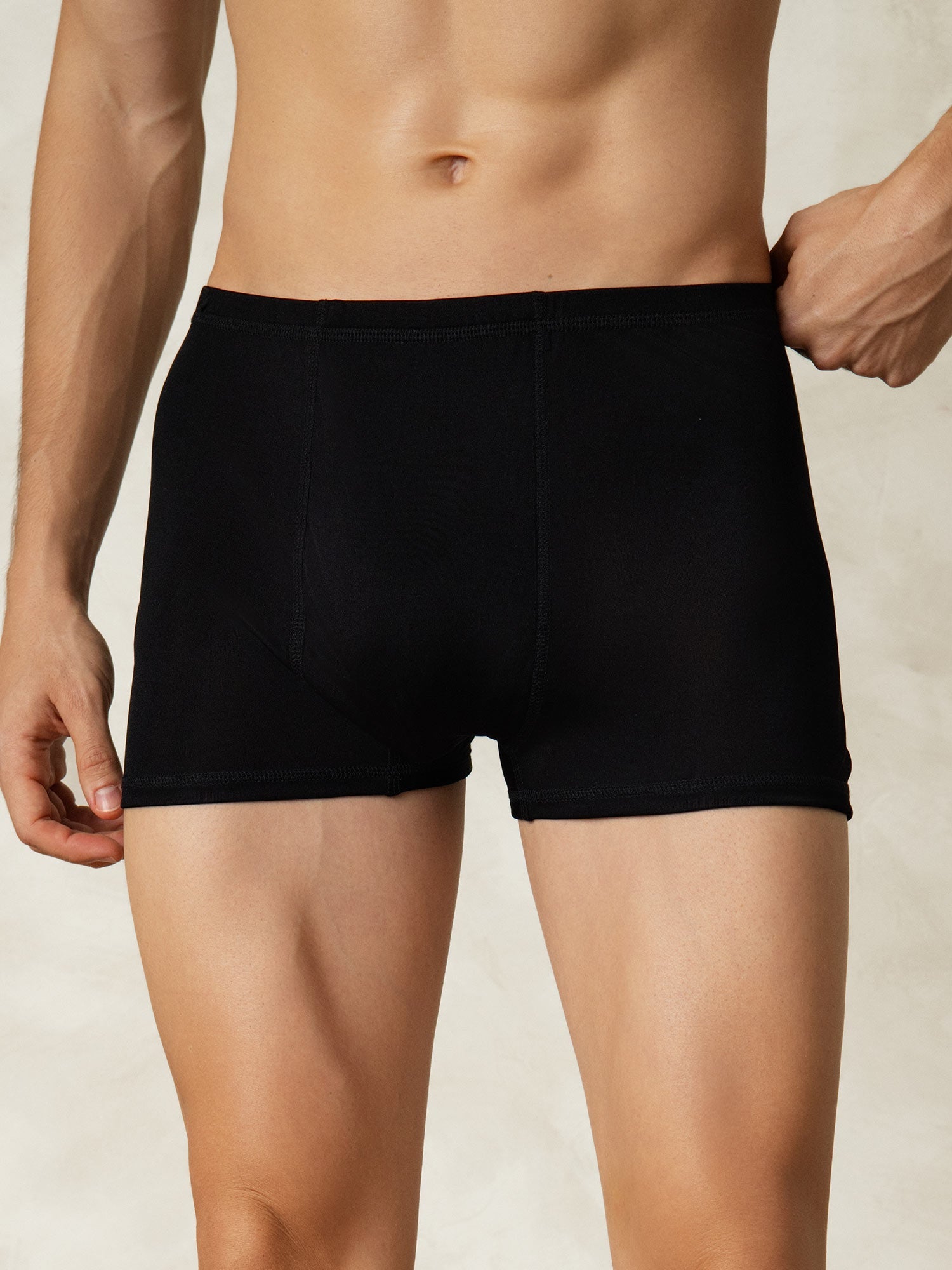 [Black] SilkSilky  Silk Knitted Mens Underwear 003