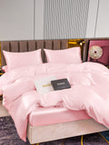 SilkSilky US 22Momme Pure Silk Bedding Set Pink 004