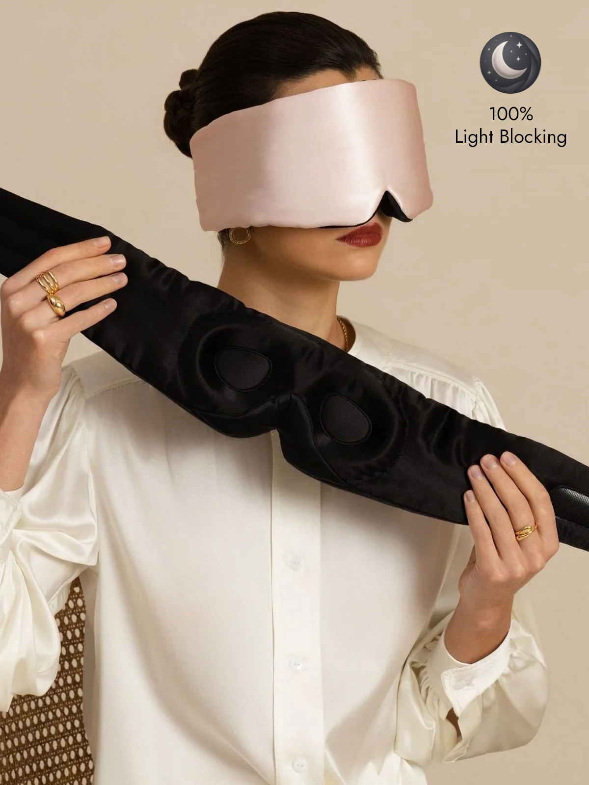 [Pink] SilkSilky  Eye Mask 001