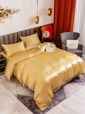 SilkSilky US 19Momme Pure Silk Bedding Set Champagne 004