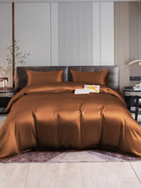 [Coffee] SilkSilky  22Momme Bedding Set 001