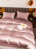 SilkSilky US 19Momme Pure Silk Bedding Set PaleMauve 002