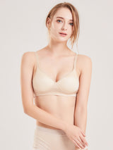 [Beige] SilkSilky  Silk Jersey Bra 003