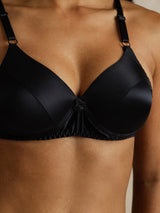 [Black] SilkSilky  Bra 004