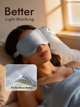 [Light Blue] SilkSilky  Pure Silk Eye Mask 004