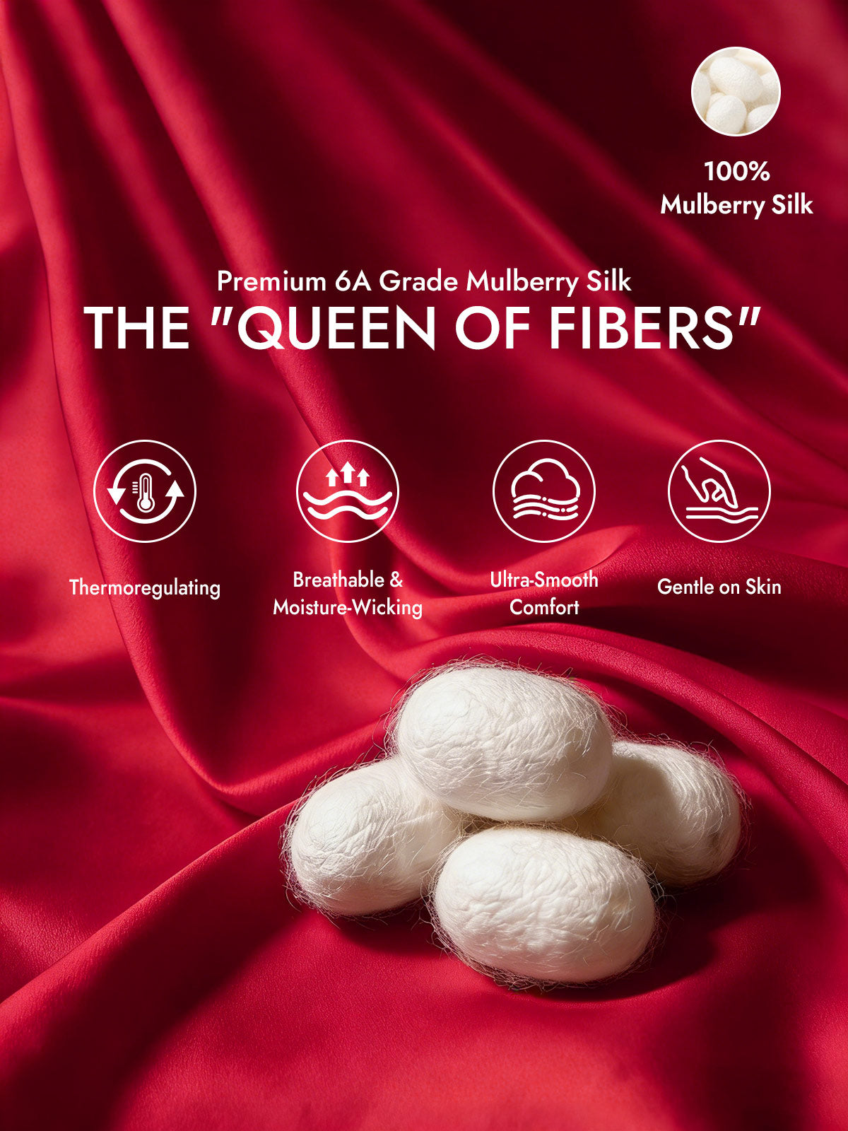 [Wine] SilkSilky  19Momme Silk Bedding Set 002