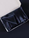 SilkSilky  19Momme Pure Silk Pillowcase DarkBlue 007