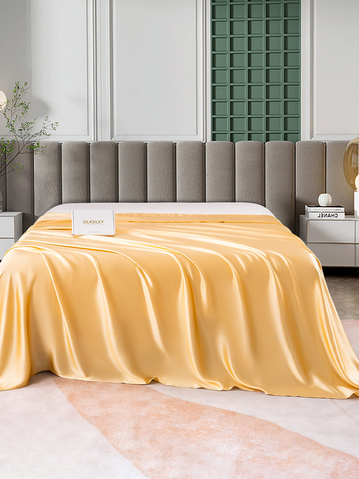[Champagne] SilkSilky  25Momme Pure Silk Sheet 002