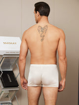 [Beige] SilkSilky  100% Silk Jersey Men's Underwear 002