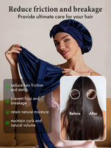[Dark Blue] SilkSilky  Sleep Cap 003