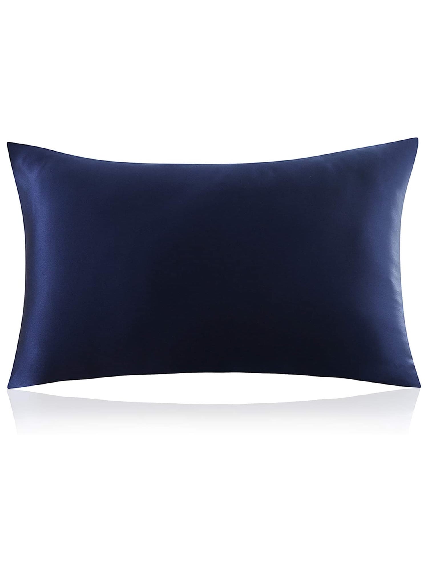 SilkSilky US 22Momme Pure Silk Pillowcase Set DarkBlue 003