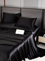 [Black] SilkSilky  22Momme Pure Silk Bedding Set 006,
