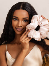 [Pink] SilkSilky  Scrunchie 001