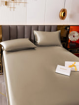 [Khaki] SilkSilky  19Momme Bedding Set 005