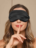 SilkSilky US 19Momme Pure Silk Eye Mask Black 004