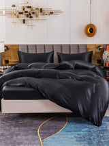 [Black] SilkSilky  19Momme Bedding Set 005