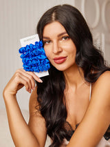 [Blue] SilkSilky  Scrunchie 001