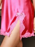 SilkSilky-US-Pure-Silk-Sleeveless-V-Neck-Nightgown-Hot-Pink-006