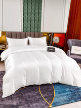 [White] SilkSilky  25Momme Bedding Set 003