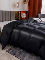 [Black] SilkSilky  19Momme Duvet Covers 002