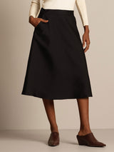 [Black] SilkSilky  Skirt 008
