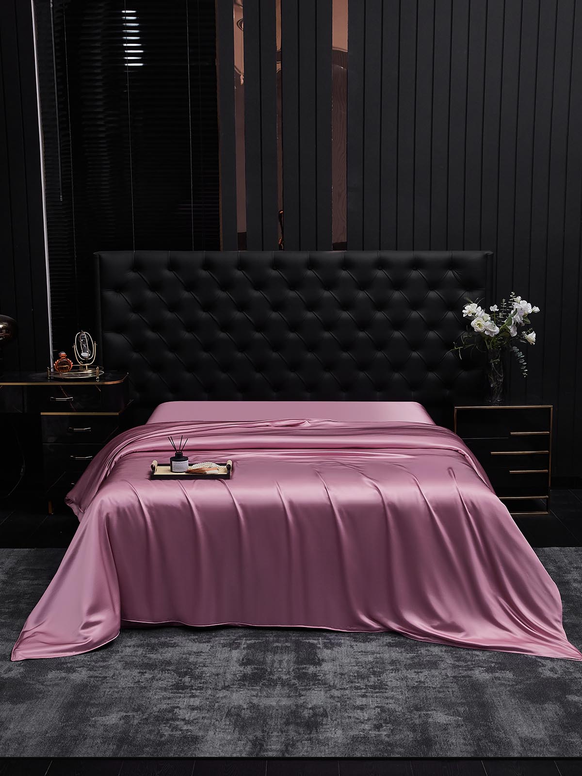 [Mauve Orchid] SilkSilky  19Momme Pure Silk Duvet Cover 002