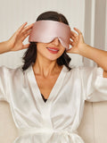 SilkSilky US 19Momme Pure Silk Eye Mask LightPink 003